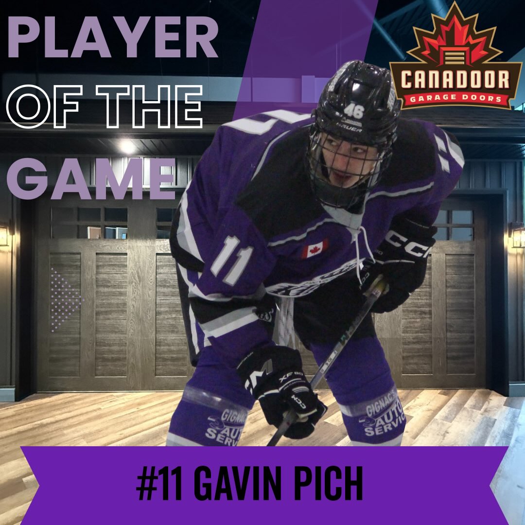 Your Canadoor Player of the Game: Gavin Pich

Gavin scored his first goal as a King, a milestone moment and a well earned recognition as Player of the Game. Congratulations, Gavin! 

#penetangkings #pjhl #checkmate #canadoorplayerofthegame #gamedaypurple @canadoorgaragedoors