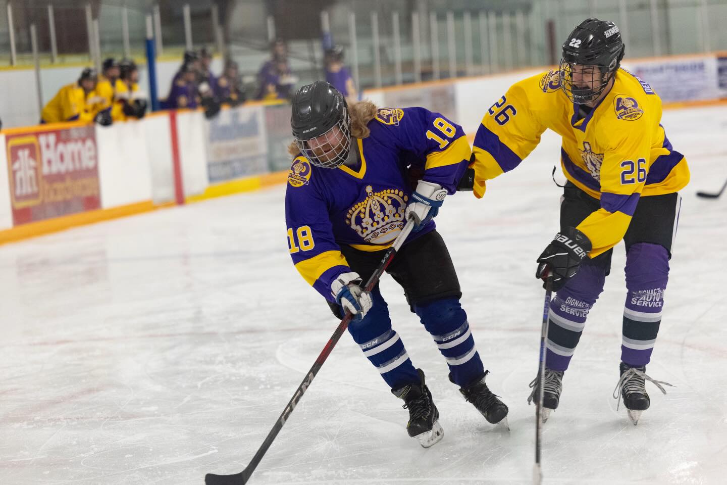 March 11 2026

Last skate with the boys for the 2025-2026 season and Roscoe traded the bench for the ice and didn’t miss a beat living his best life in purple and soaking in every second.

Give it time… Future King written all over this one.

📸 Credit to Keith Todd

#penetangkings #pjhl #hometownhockey #gamedaypurple