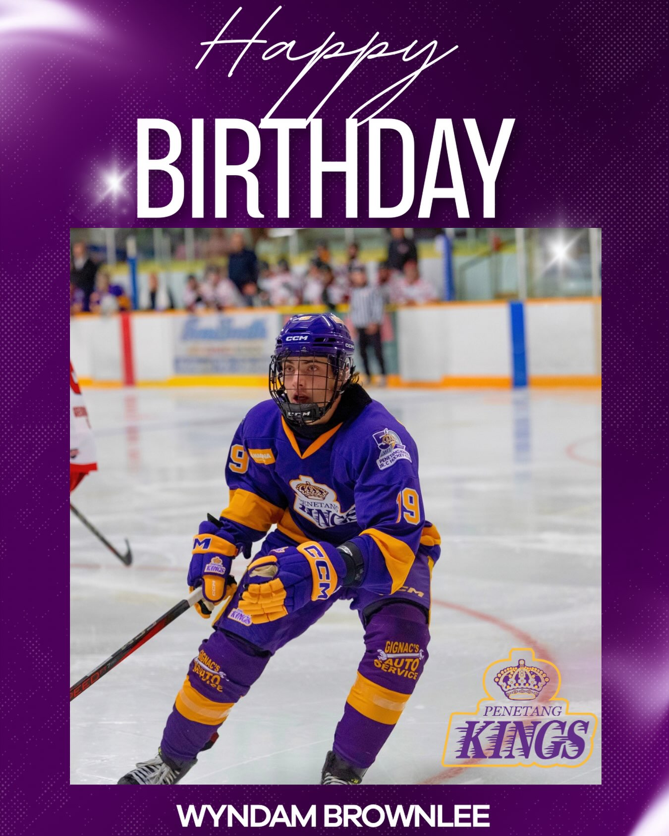 Happy 20th Birthday to Kings forward Wyndam Brownlee! 

Wishing Wyndam a fantastic birthday and a great weekend celebrating!

Happy Birthday, Brownlee!

#penetangkings #pjhl #gamedaypurple #50thseason lifeofaking