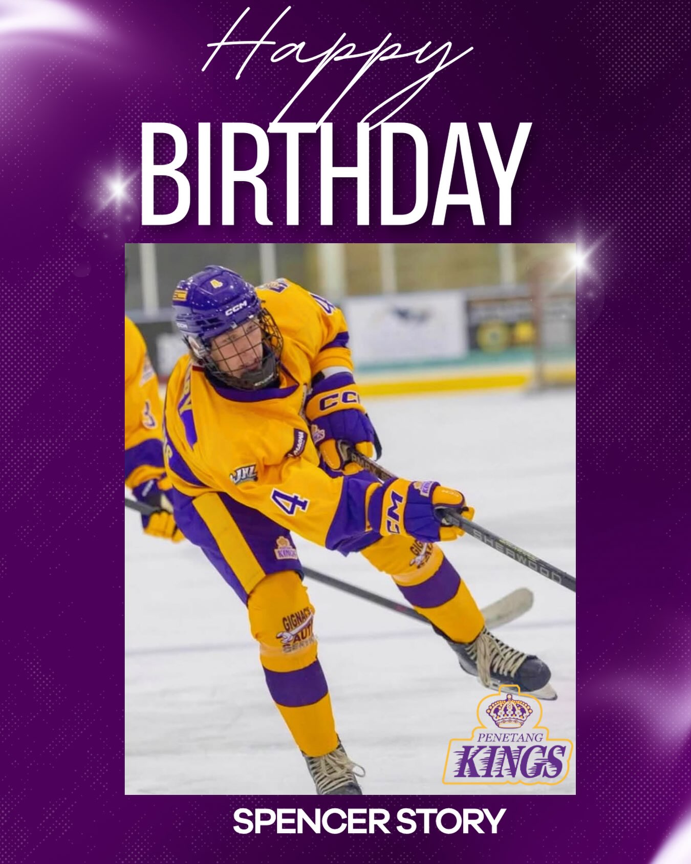 Happy 17th Birthday to Kings defenceman Spencer Story! 

Hope you have a great weekend celebrating!.

#PenetangKings #50thseason #pjhl #lifeofaking