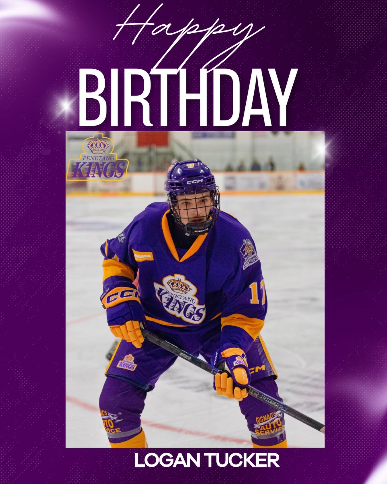 Happy 21st Birthday to Kings forward Logan Tucker!

Wishing you a great day and a big year ahead. Happy Birthday! 

#penetangkings #pjhl #gamedaypurple #lifeofaking